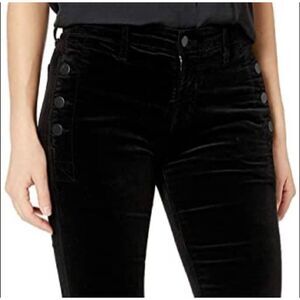 J. Brand Zion Velvet Crop Skinny Jeans in Asphalt Size 26